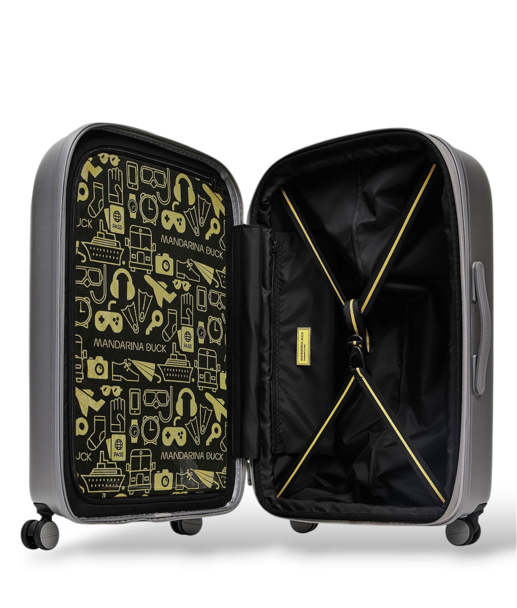 MANDARINA DUCK LOGODUCK Trolley Medio Espandibile (4 Ruote) | cm 69X45X32/35